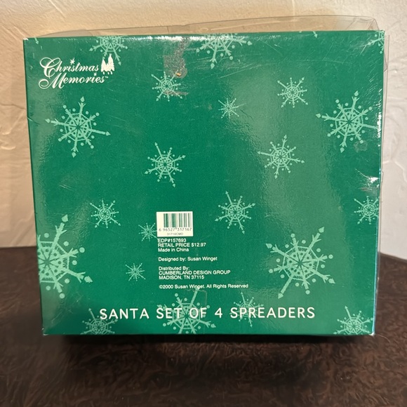 Vintage Christmas Memories Winter Holiday Sleigh Cheese or Dip Spreaders Set - Picture 3 of 5